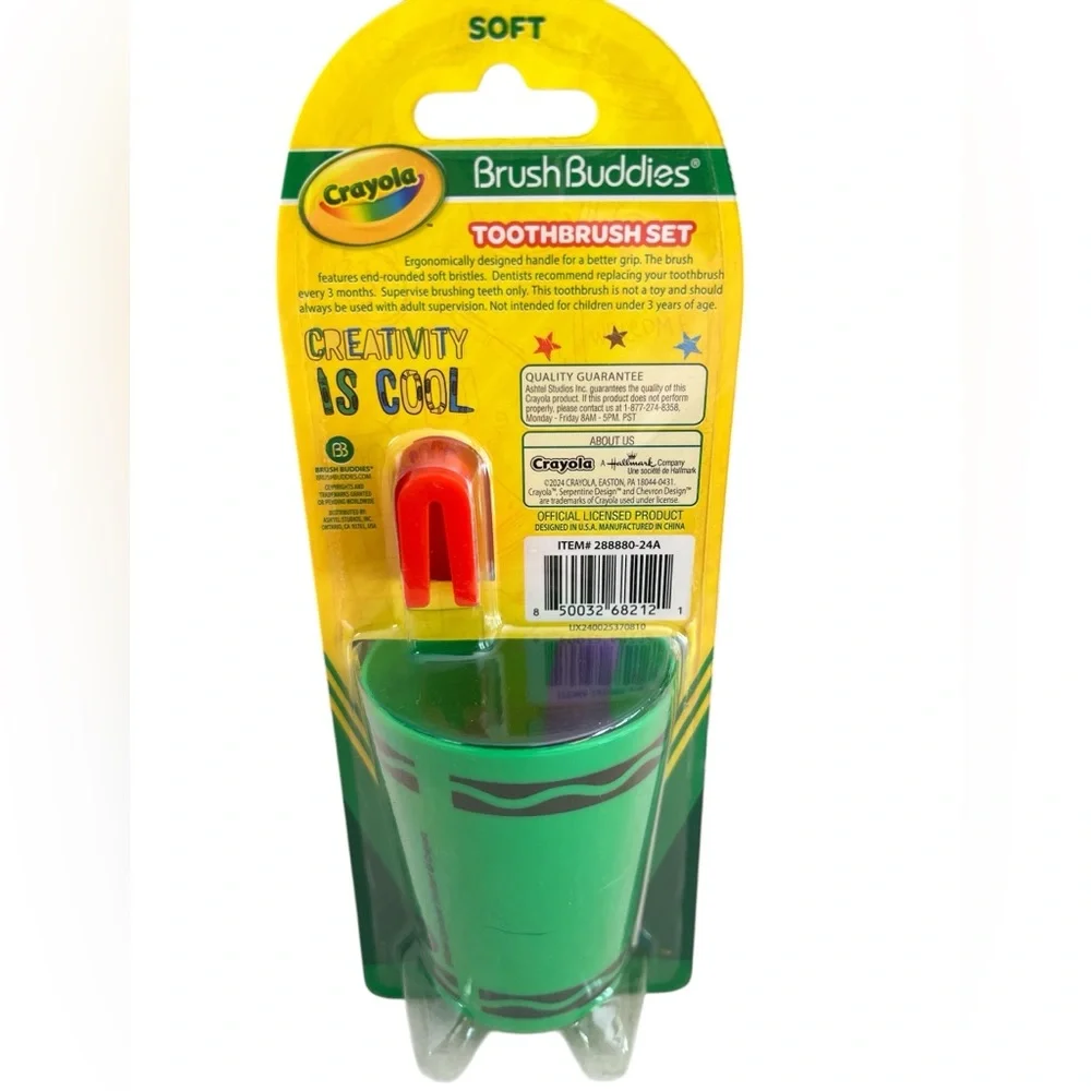 Kids Crayola Toothbrush Set